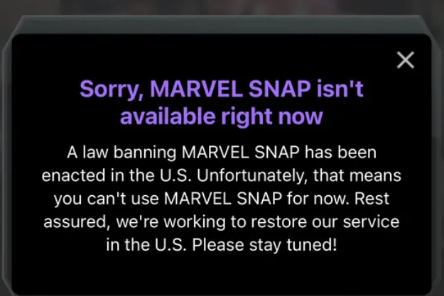 Marvel Snap Banned Alongside TikTok: A Blow to Mobile Gaming 1 Screenshot 20250119 1646202