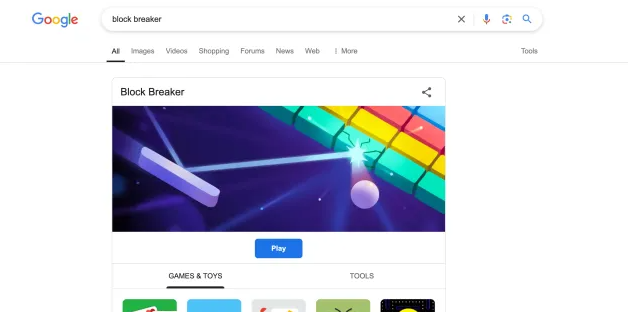 Google Search Unveils "Block Breaker" Game: A Retro Delight for Modern Browsers 1 Screenshot 20250130 1937312
