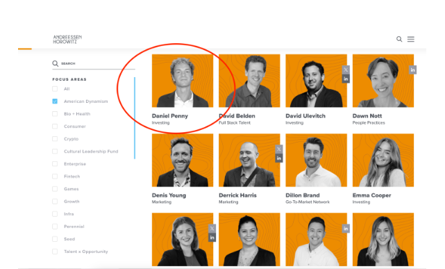 Andreessen Horowitz's Controversial Hire: Daniel Penny and the Shifting Sands of Venture Capital 1 Screenshot 20250205 1932422