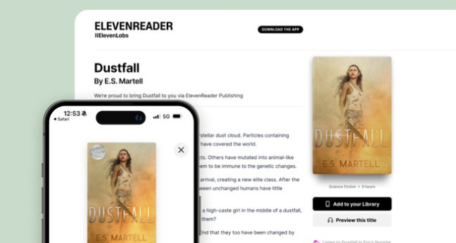 ElevenLabs Launches AI Audiobook Publishing Platform, Rivaling Audible 1 Screenshot 20250226 2004062