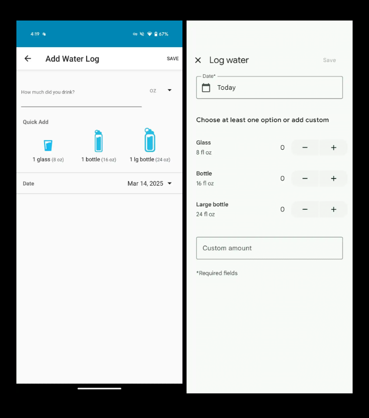 Fitbit Redesigns Water Logging on Android with New UI and Tracking Options 3 Screenshot 20250315 2104062
