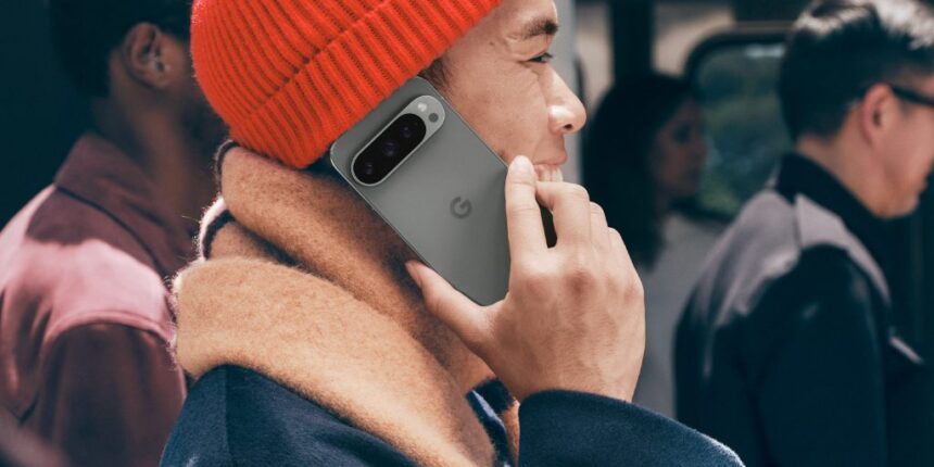 Pixel 9 Pro in Hazel