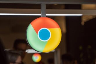 chrome logo sign 22