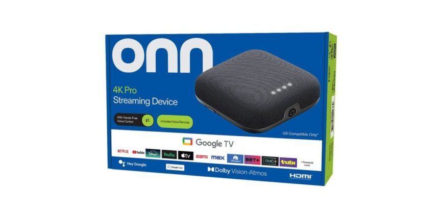 Walmart's Onn 4K Pro Google TV Streamer Gets Sleek New Packaging 1 walmart onn 4k pro new box 2