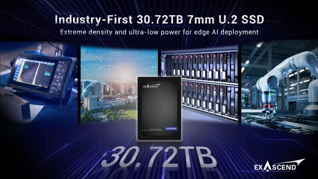 Exascend Unveils Thinnest 30TB SSD Targeting Edge and AI Systems 1 blogger image