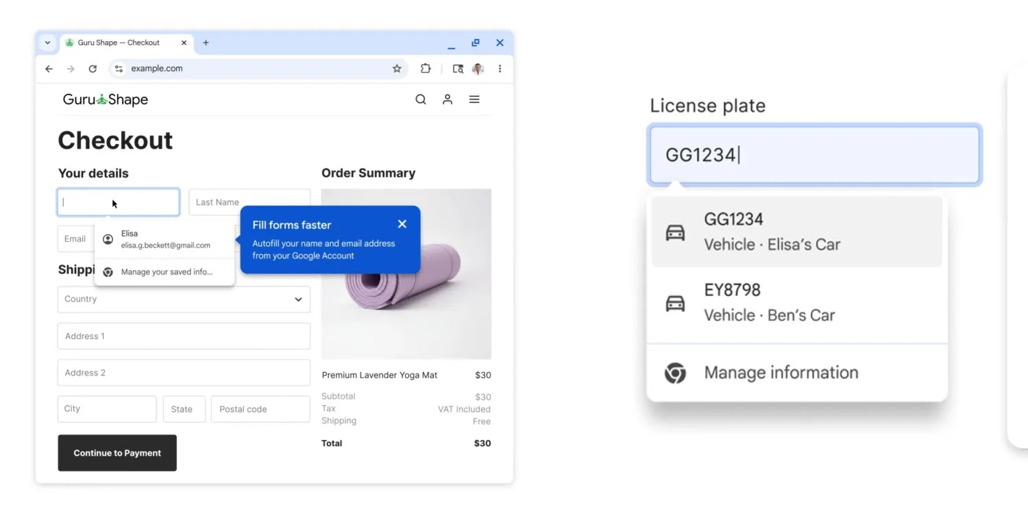 Chrome Autofill Getting Two-Line Design On Android, Google Wallet Integration, More 1 blogger image Vh6nTJhKrz