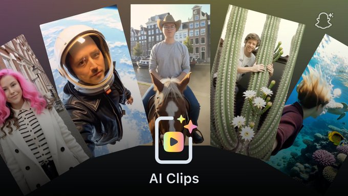 Snapchat’s New ‘AI Clips’ Lens Format Turns Photos Into Five-Second Videos 1 blogger image rIyIizk1vE