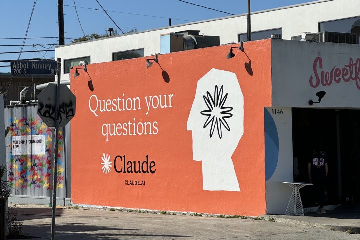 At The HumanX Conference, Everyone Was Talking About Claude 1 Claude ad e1733259907871