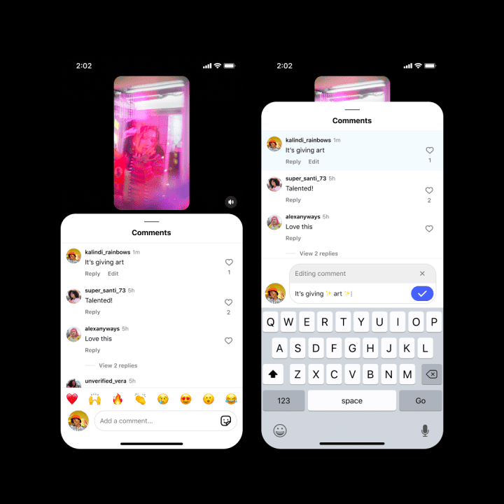 You Can Now Edit Your Instagram Comments 1 Edit IG comments