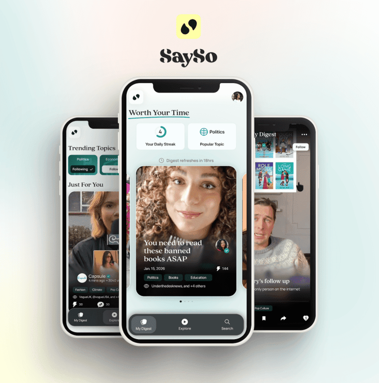 SaySo Is A New Short-Form Video App That Aims To Restore Users’ Trust In News 1 SaySo Image 1
