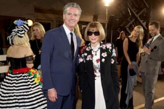 Anna Wintour and Gavin Newsom at Vogue World Hollywood 2025 event